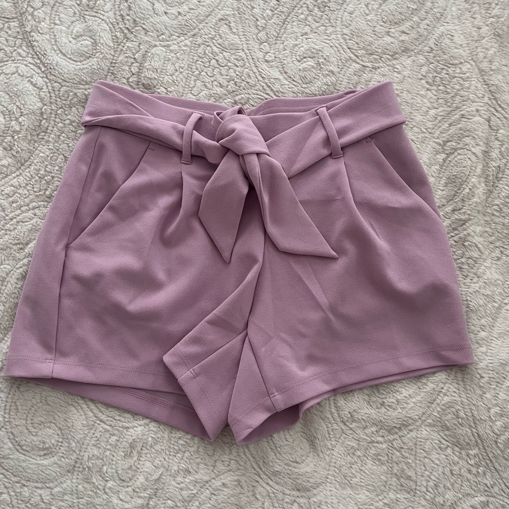 XSP Loft Pink Tie-Waist Shorts